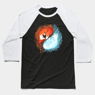 Autumn and winter fox Baseball T-Shirt